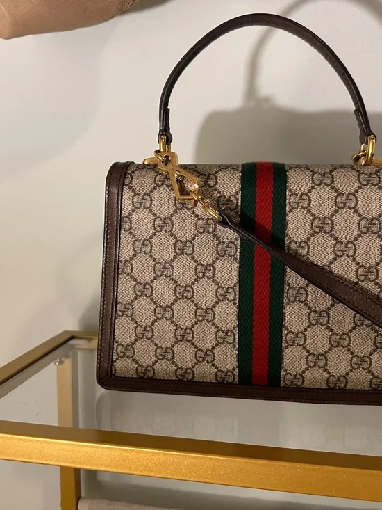 Ophidia Medium Top Handle Bag - Picture 5 of 6